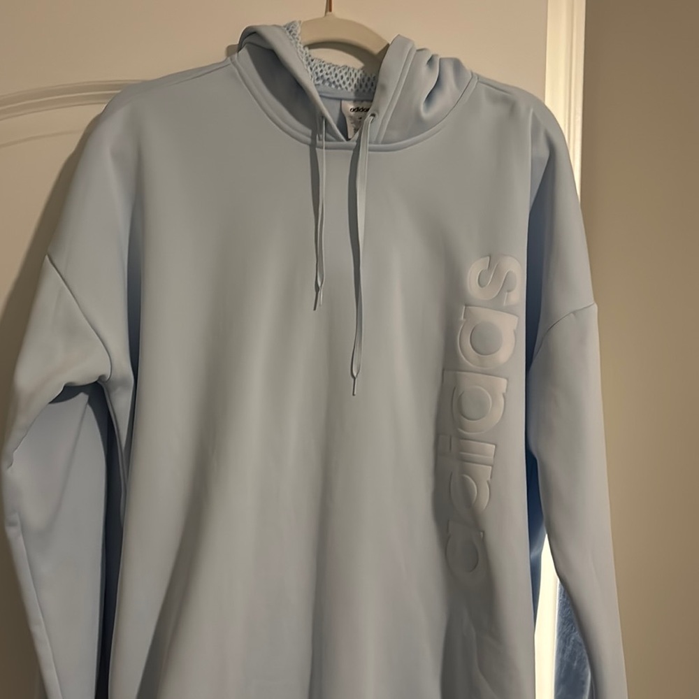 Adidas Women’s Light Blue Hoodie